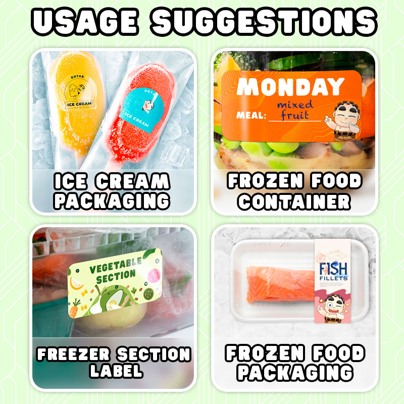 Freezer Label Sticker Botak Sign Pte Ltd
