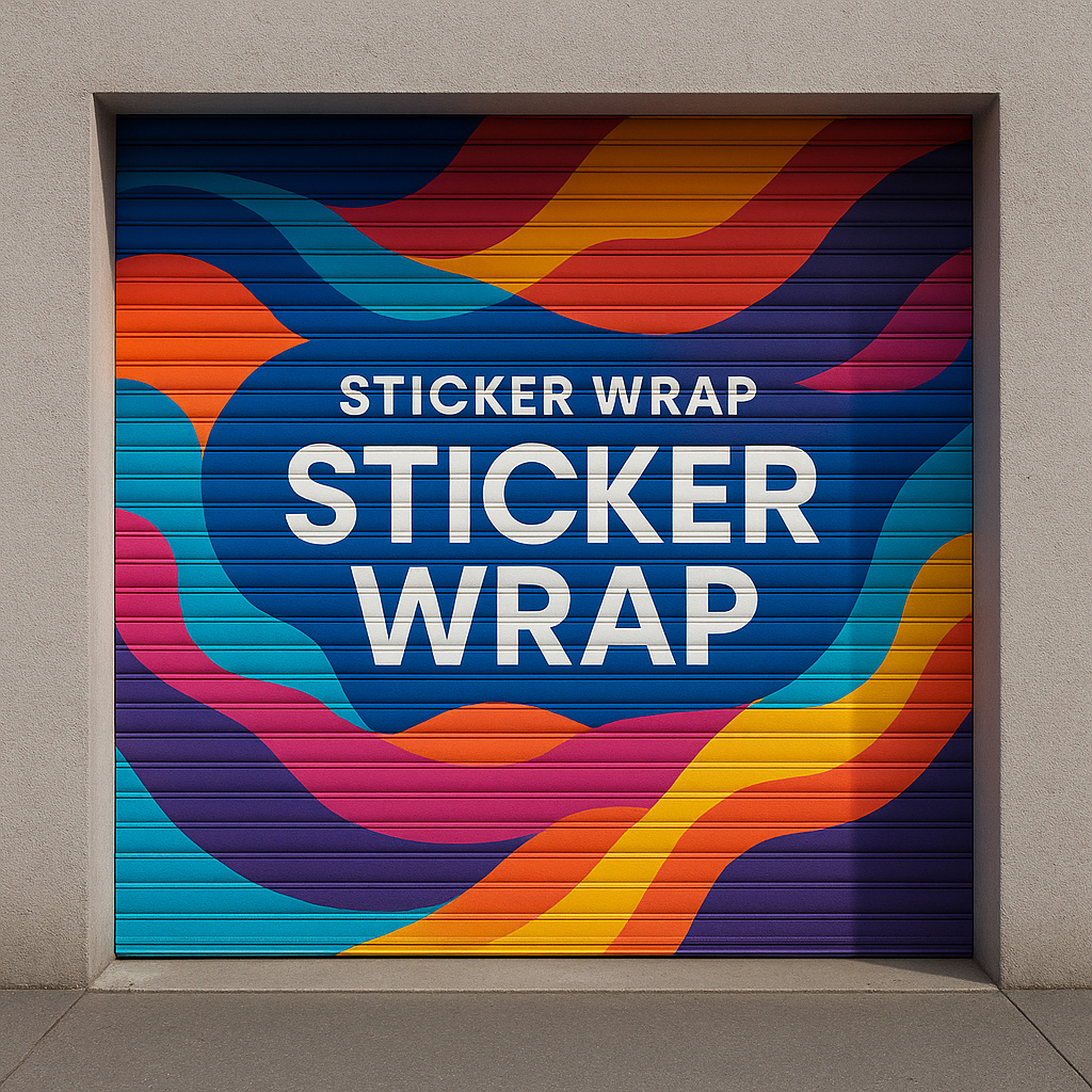 Container Vinyl Sticker and Roller Shutter Vinyl Sticker