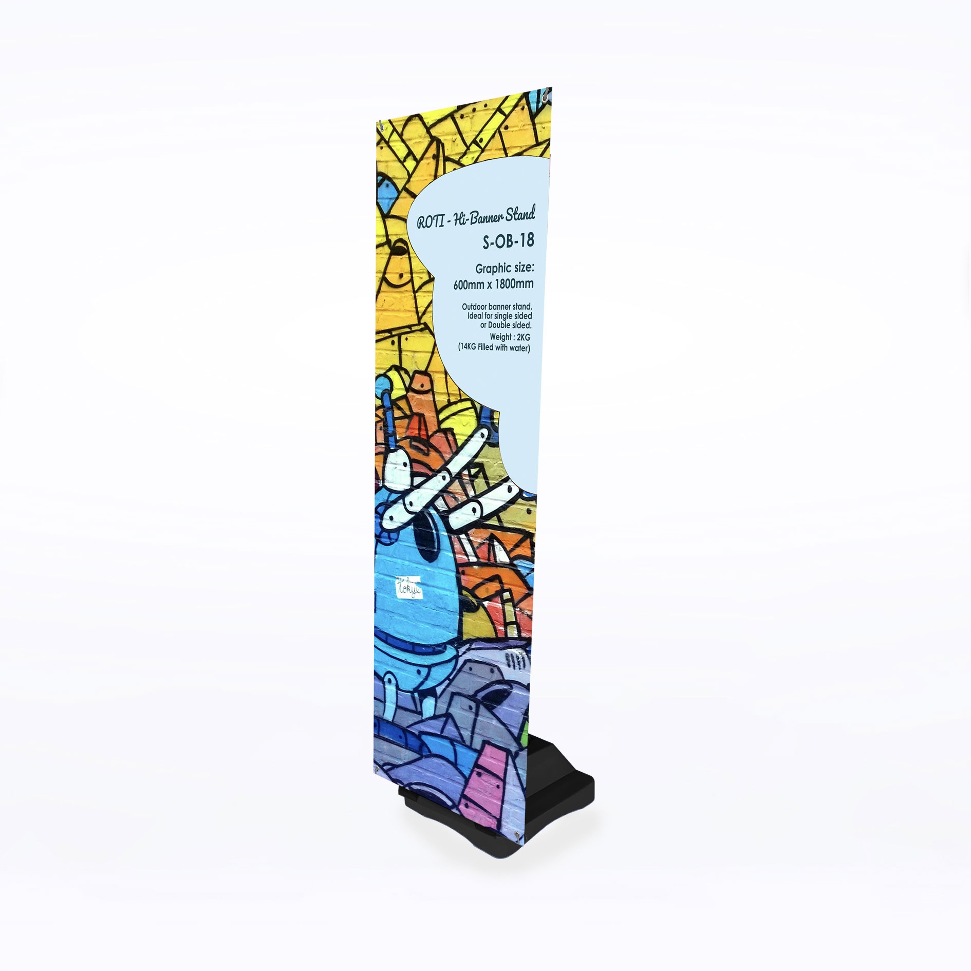 Hi-Banner Stand (Print only) Exclude System